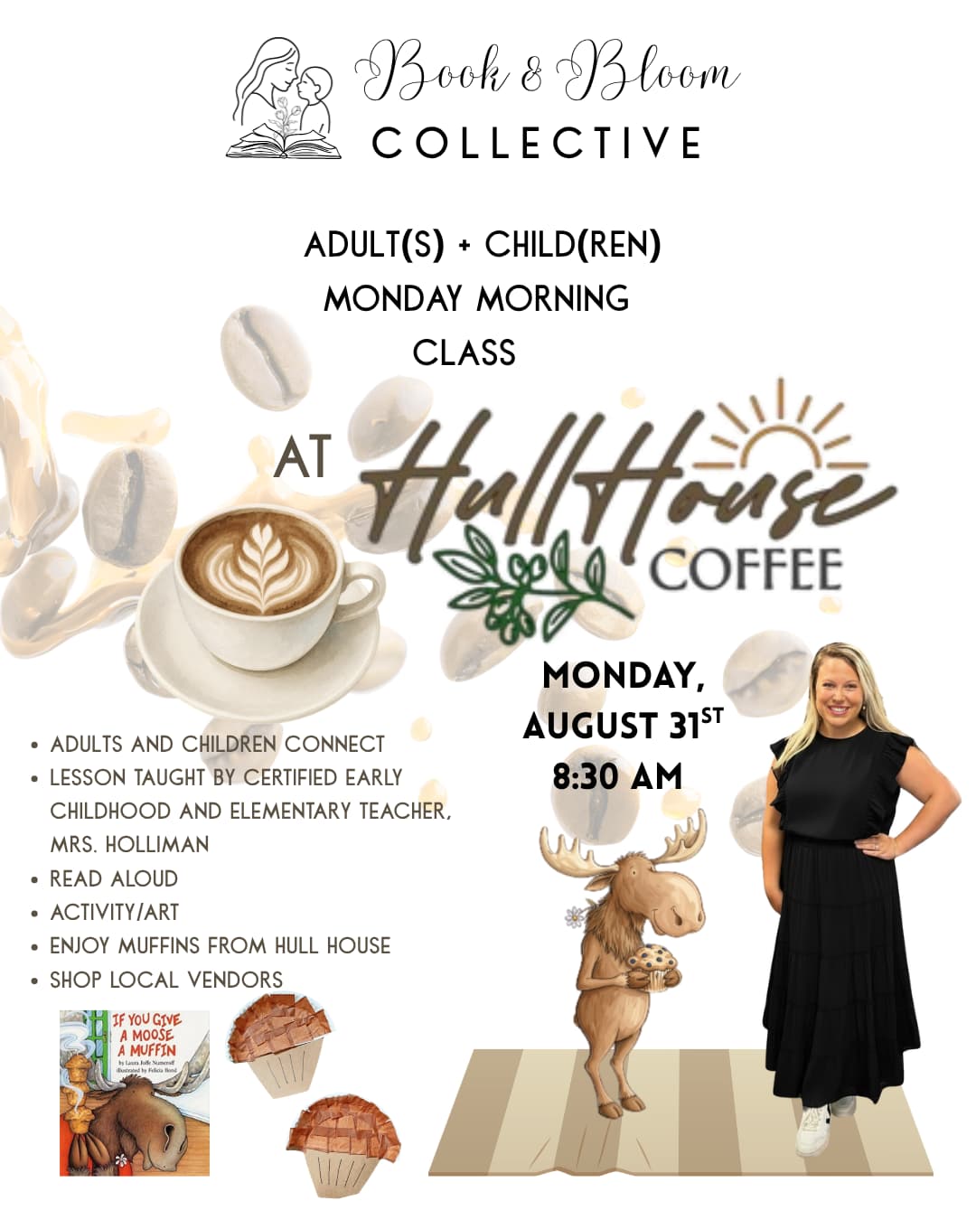 Book and Bloom Collective Adult and Child class at Hull House
